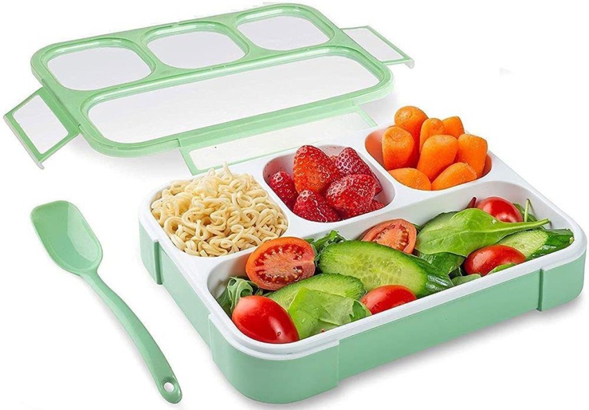 Bento Box, Lunch Box Kids, 1300ml Bento Box Adult Lunch Box With 4  Compartment&food Picks Cake Cups, Lunch Box Containers For Adults/kids/ toddler, Lea