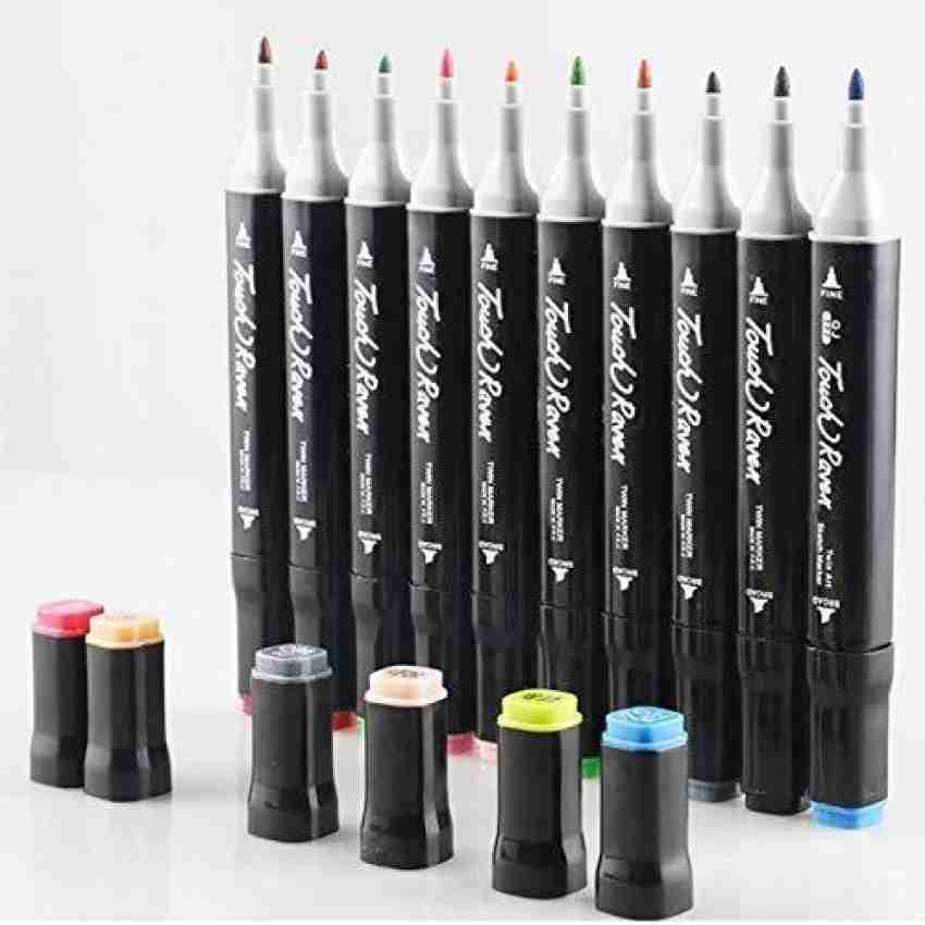 ARTTWALA TOUCH KOOL WHITE BODY ALCOHOL MARKER SET OF 24  (WHITE 24 SHADES) - ALCOHOL MARKERS