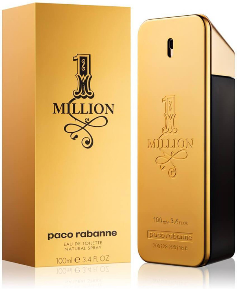 Buy 1 million GOLD PERFUME FOR MEN 3.4FLOZ Eau de Toilette 100
