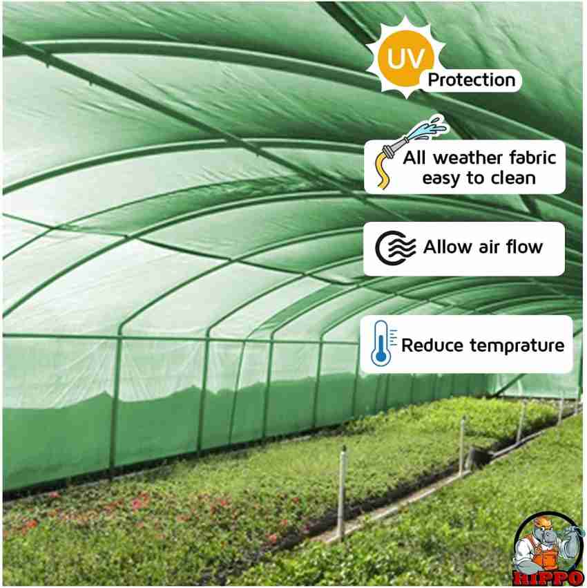 Shade-net 50% Shade 3X 10 Meters Role Full Green Thick And UV Treated Long  Life For Agriculture Gardening Building Construction And Safety Net (3 *