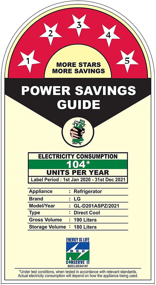 5 star refrigerator power consumption 2021 new arrivals