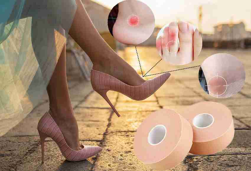 SHINET Waterproof Heel Grip Tape for Foot Care Protector Anti Slip