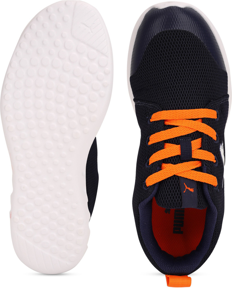 Puma carson runner orange hot sale kids
