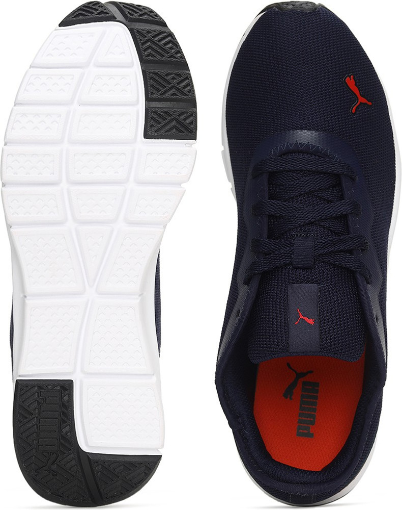 Puma textured low top lace top up running shoes