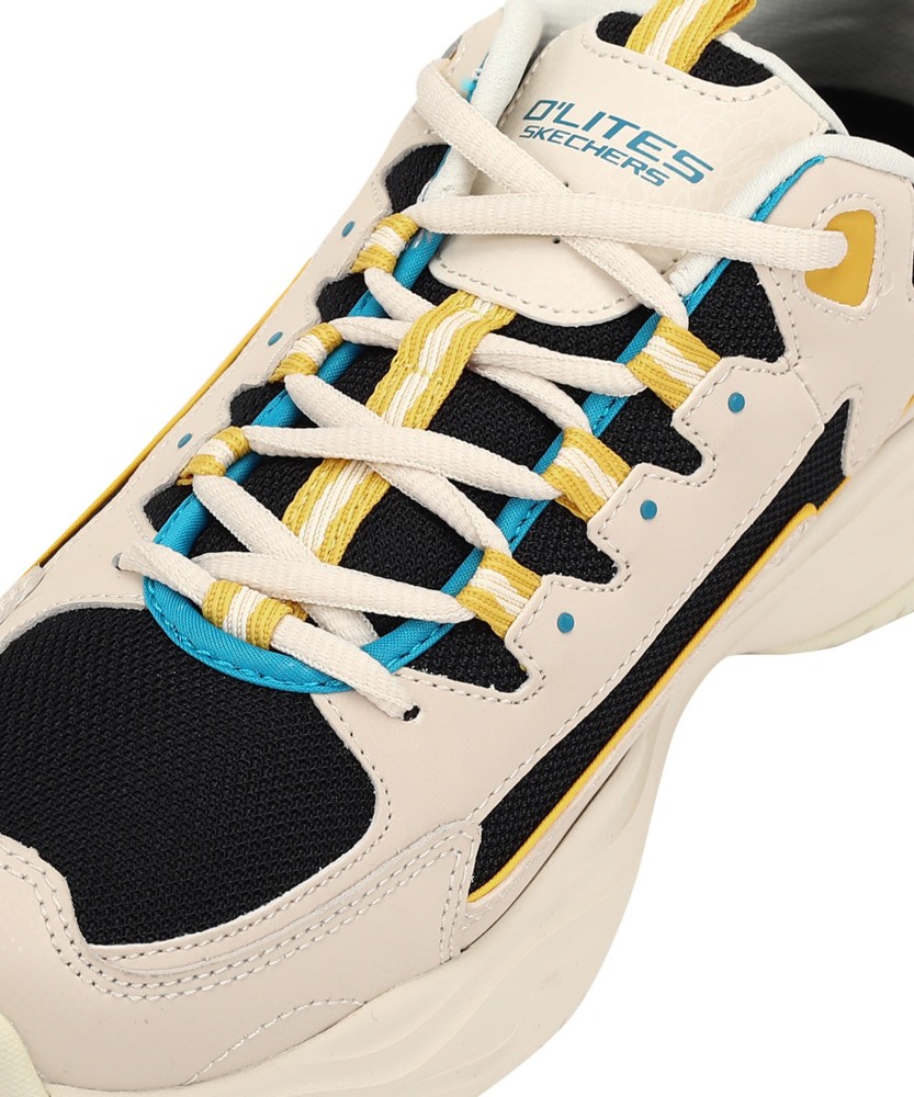 Skechers d best sale lites mens yellow