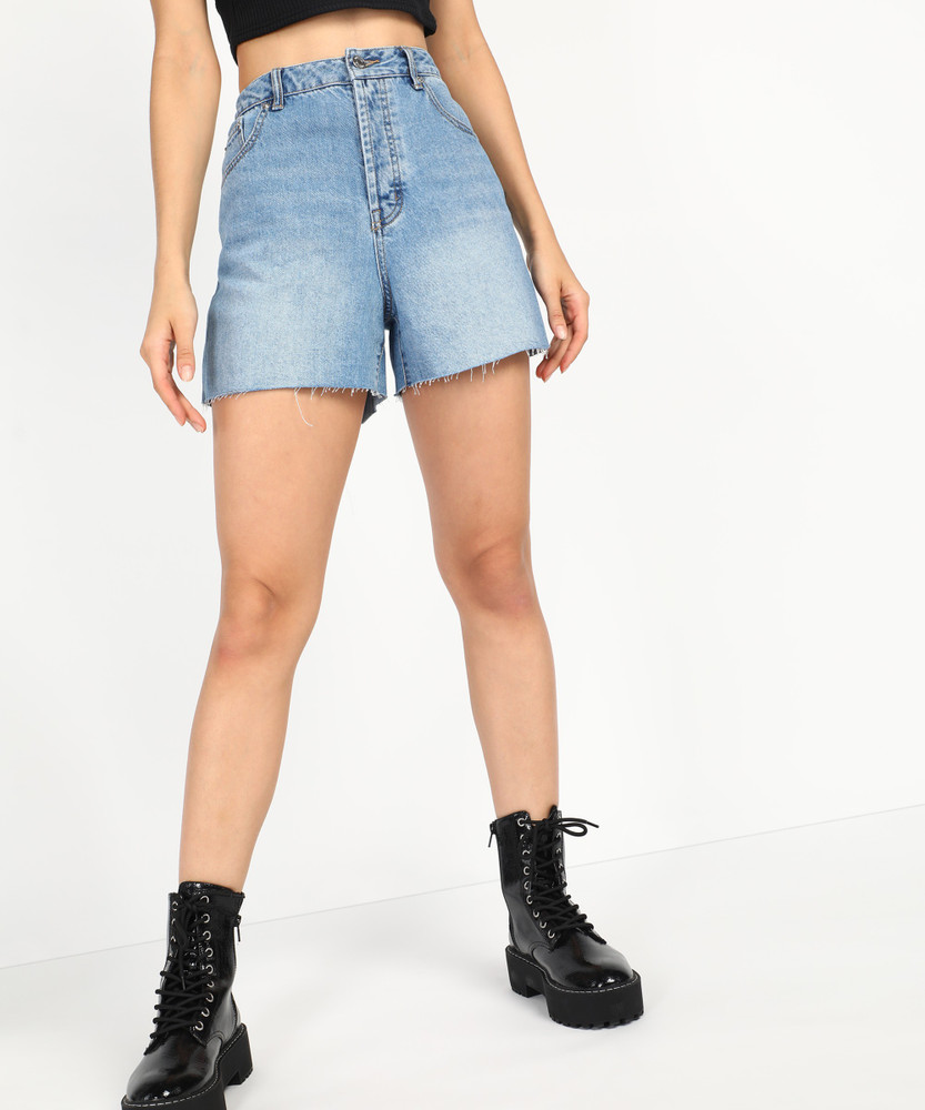 Forever 21 high waisted jean shorts top