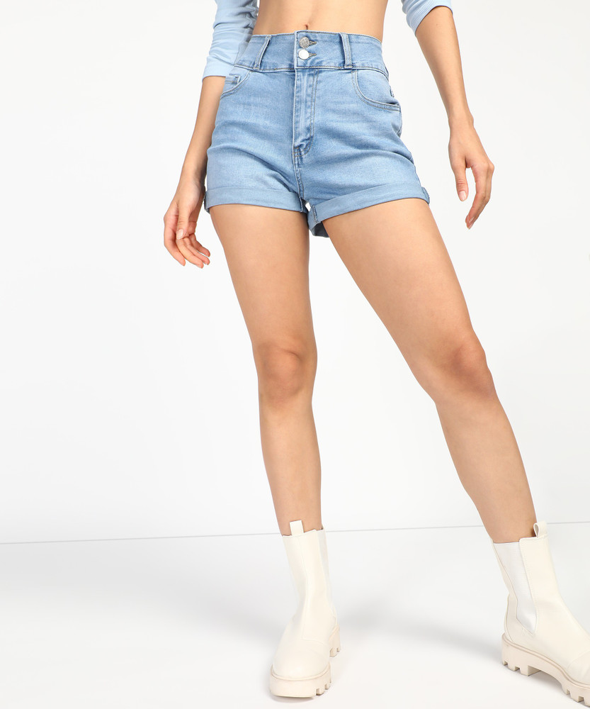 Forever 21 denim shorts top