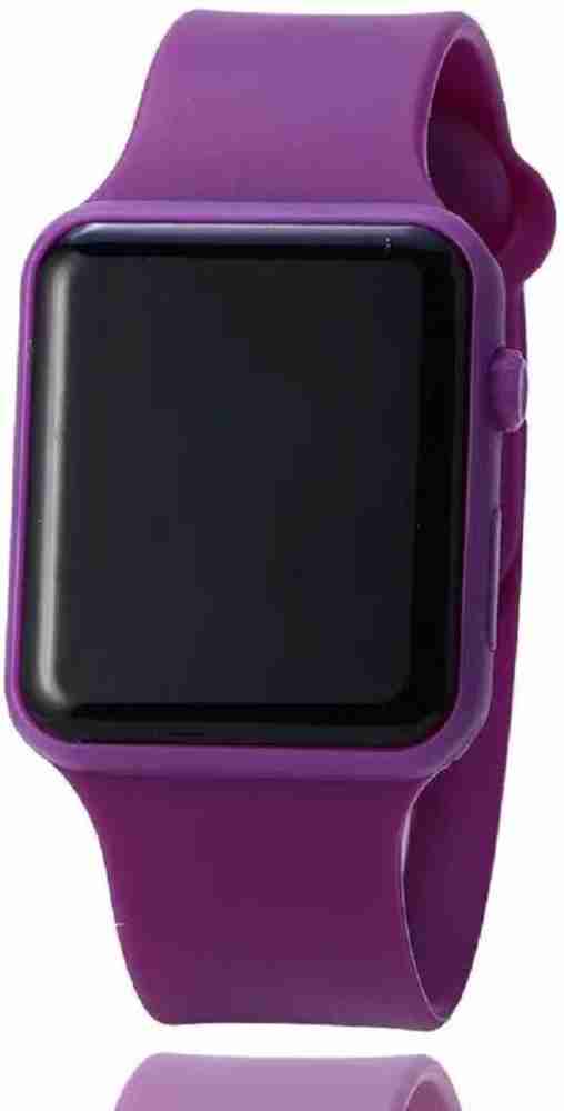 Purple digital sale watch