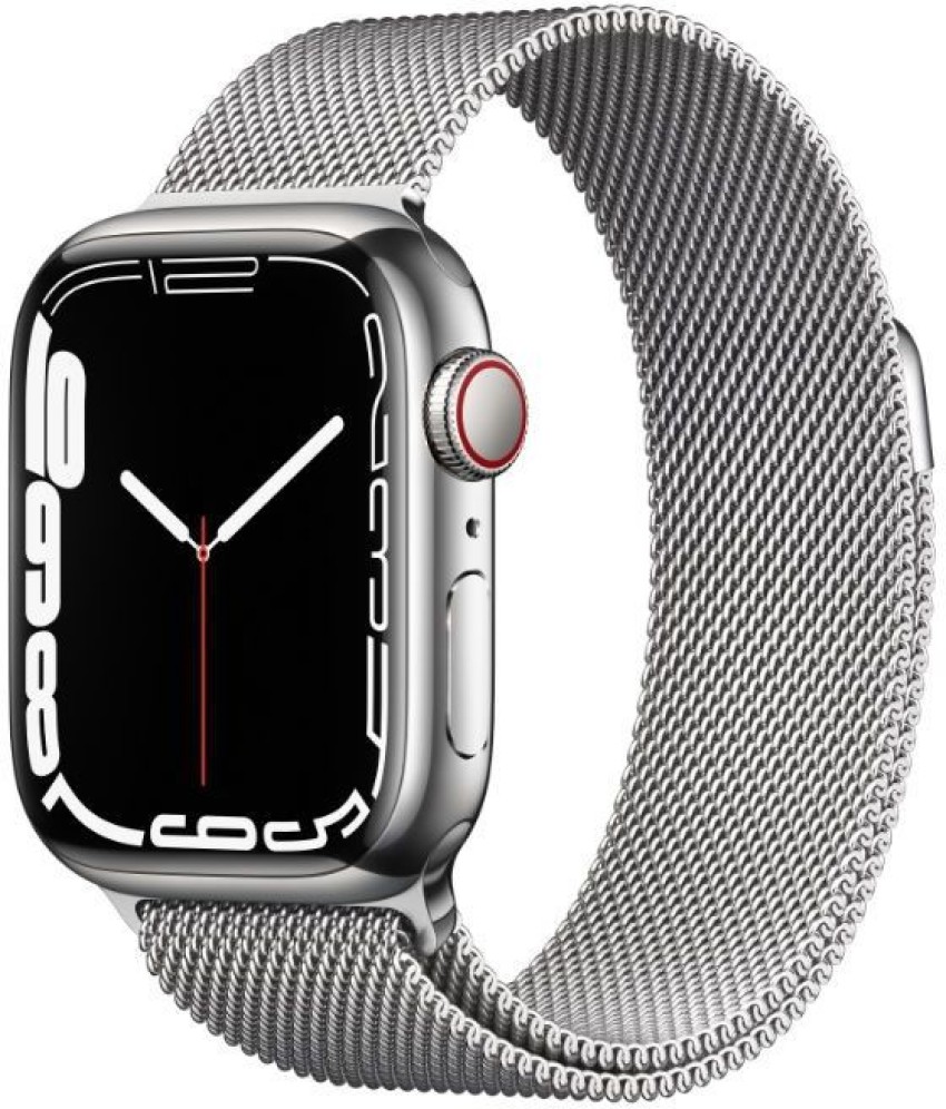 Apple WatchSeries7(GPS+Cellular-41mm)Silver Stainless Steel Case 