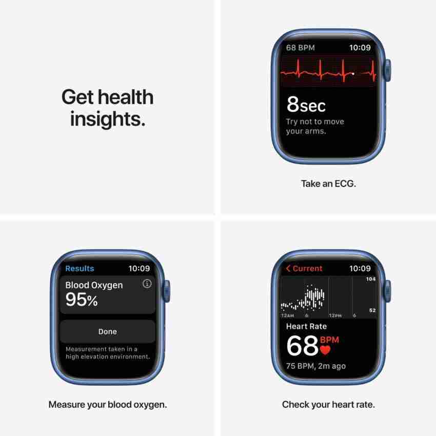 Apple Watch Series7 (GPS + Cellular, 45mm)Blue Aluminium Case-Abyss Blue  Sport Band Price in India - Buy Apple Watch Series7 (GPS + Cellular, 45mm) Blue Aluminium Case-Abyss Blue Sport Band online at Flipkart.com