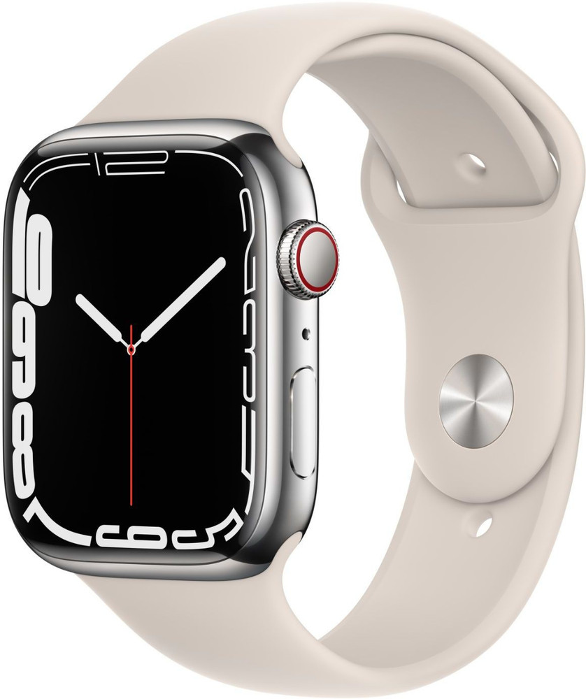Apple WatchSeries7(GPS+Cellular-45mm) Silver Stainless Steel Case 