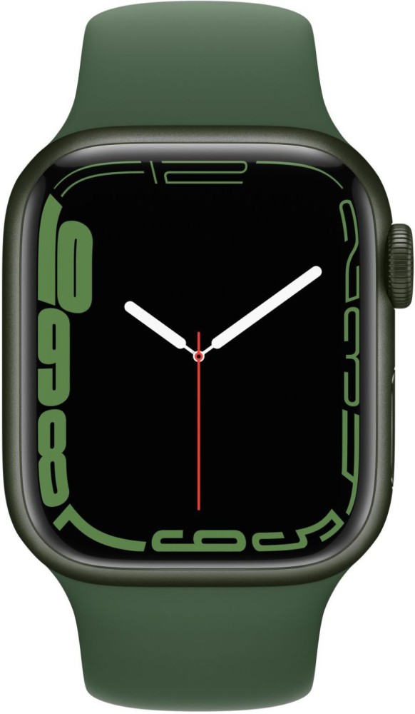 Apple Watch Series7 (GPS, 41mm) - Green Aluminium Case with Clover 