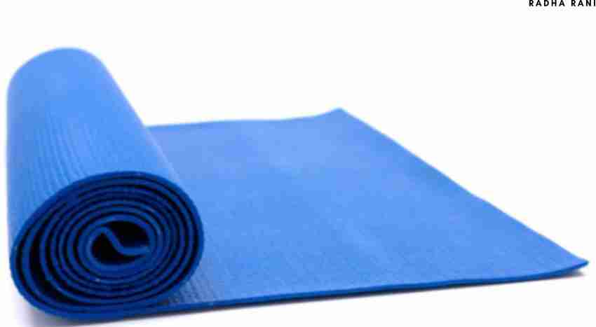 RADHA JI COLLECTION 4mm Yoga mat for Men and Women, Premium Exercise Mat  for Home Workout