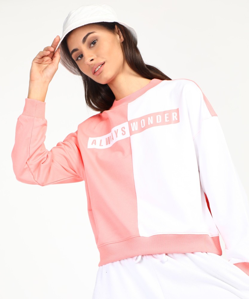 FLYING MACHINE Full Sleeve Color Block Women Sweatshirt Buy FLYING MACHINE Full Sleeve Color Block Women Sweatshirt Online at Best Prices in India Flipkart