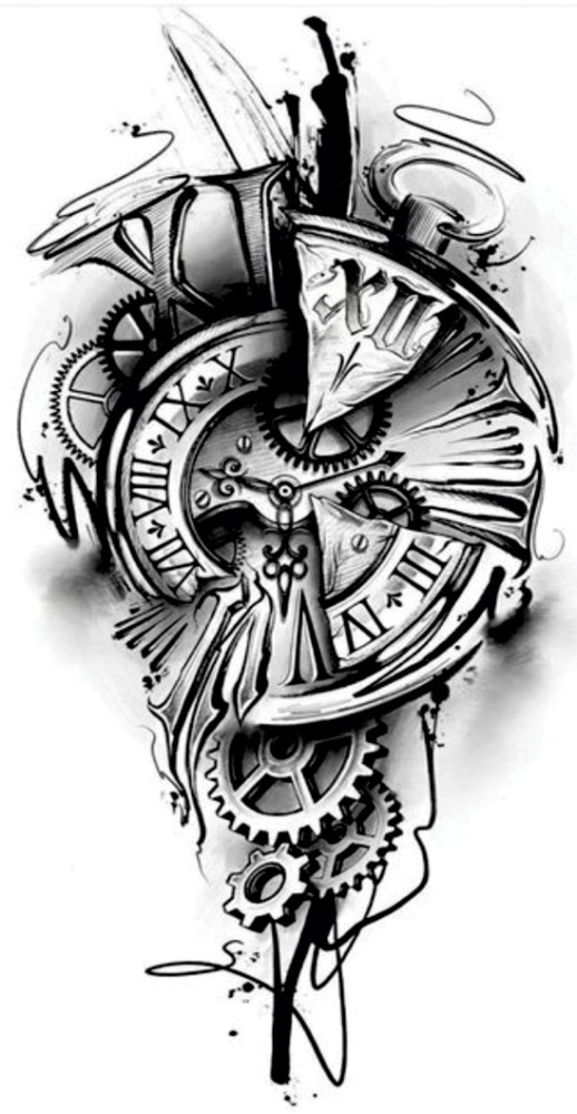 Premium Vector  Watches tattoo design is a clever and unique way to  showcase a love of horology