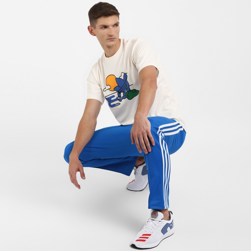 Buy adidas Blue Printed Joggers for Mens Online  Tata CLiQ