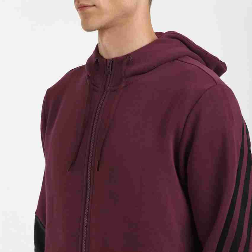 Adidas originals outline hoodie in outlet maroon