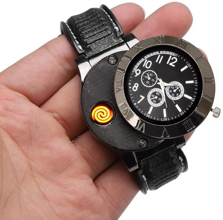Rechargeable top analog watch