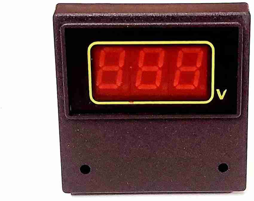ERH India (Pack Of 1) Digital Voltmeter (0-500v) 65mm Ac for Monitor Panel  Indicator, Stabilizer, Switch Board Digital Volt meter Square Type Voltmeter  Price in India - Buy ERH India (Pack Of