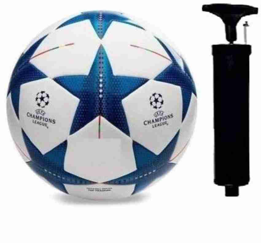 MRS UEFA Star Champions League Football With Air Pump Combo Size 5 Pack of 2 Football Size 5