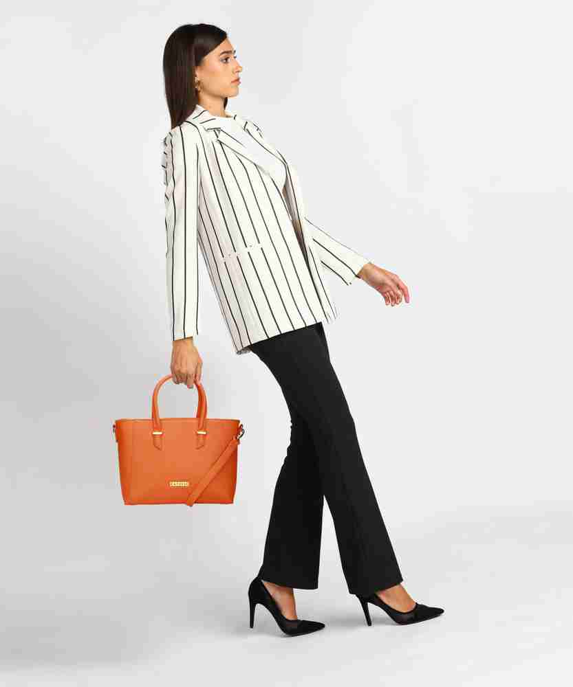 Buy Caprese Women Orange Tote Rust Online Best Price in India