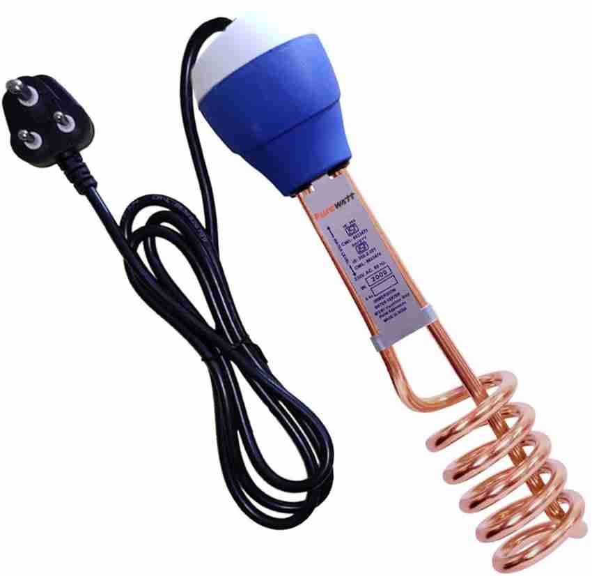 Pure Watt ISI Mark Shock-Proof u0026 Water-Proof PWX019 Copper 2000 W Immersion  Heater Rod Price in India - Buy Pure Watt ISI Mark Shock-Proof u0026 Water-Proof  PWX019 Copper 2000 W Immersion Heater