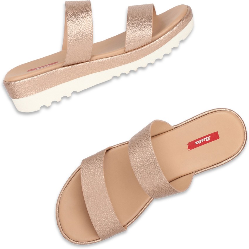 Bata open hot sale toe flats