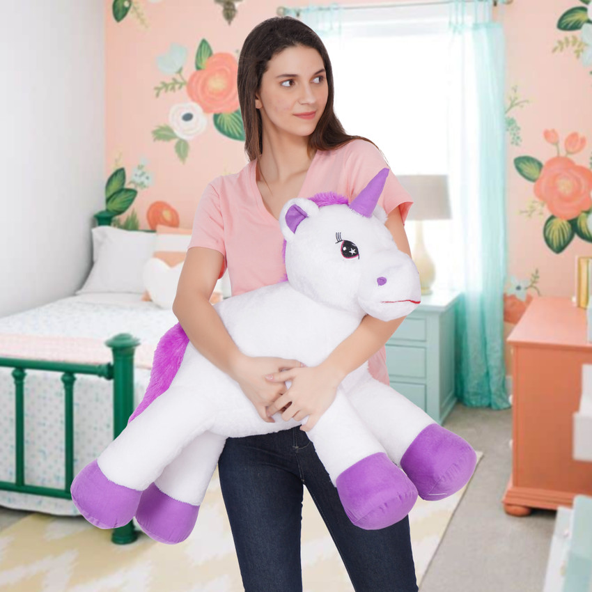 Wrodss Big Size Funny Unicorn Stuffed Animal Plush Toy 80CM