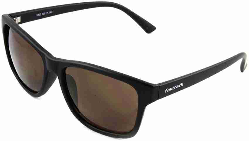 Coyote Redfin Mens Square Polarized Sunglasses Black Grey 55mm