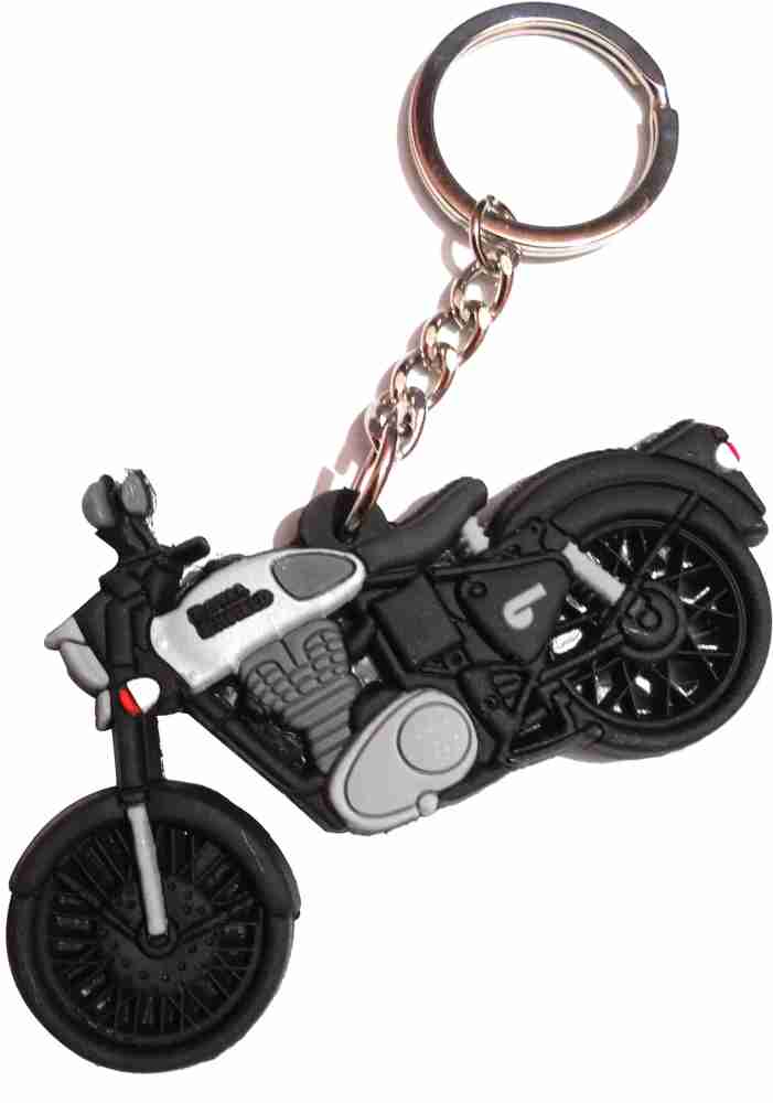 ROYAL ENFIELD bike design rubber keychain RE Key Chain Price in