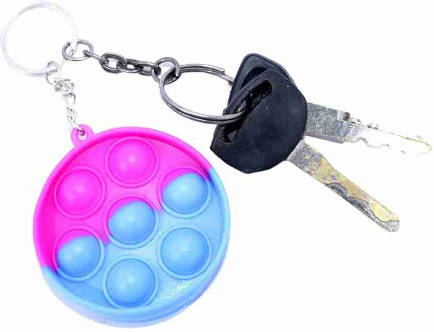 6 piezas Mini Pop It Llavero Fidget Toy Pack, Push Pop Bubble Simple Dimple  Sensory Toys, Silicone Pressure Relieve