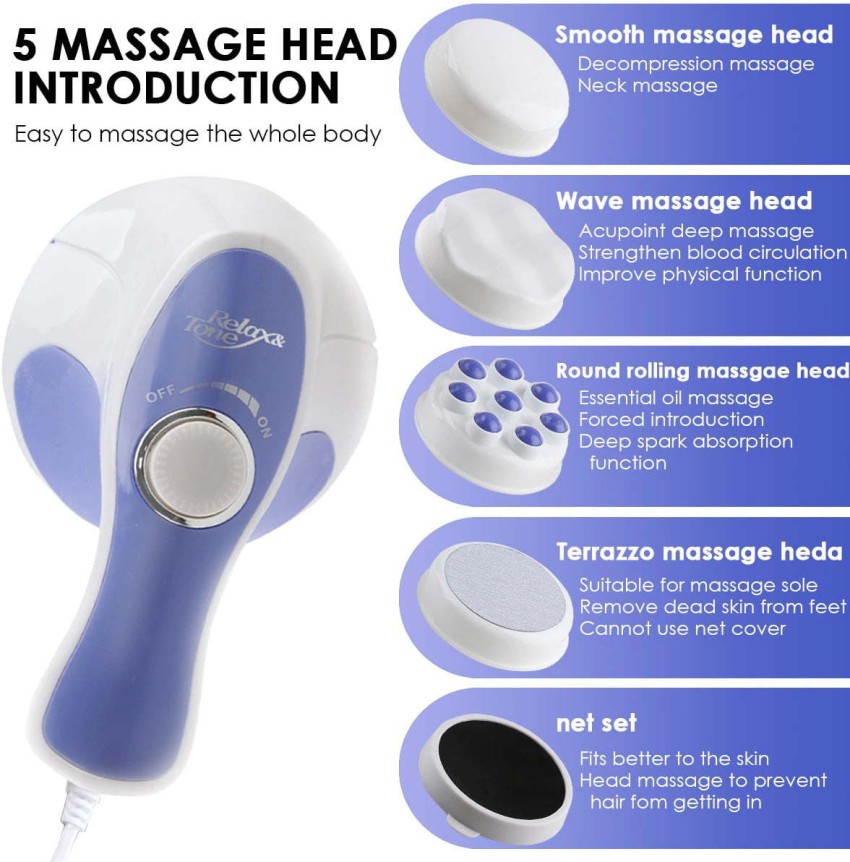 XIVYA mini massager Body Massager with 8 Modes and 19 Strength Level Pain  Relief EMS Massage Machine Massager - XIVYA 