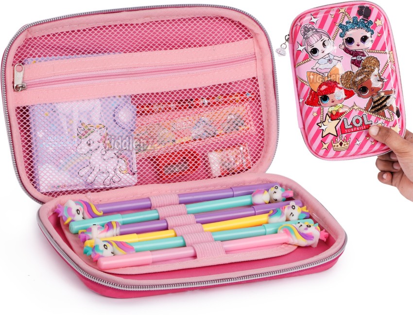 OFIXO Pink EVA Pencil Case for Girls - Pencil Pouch , New Kids