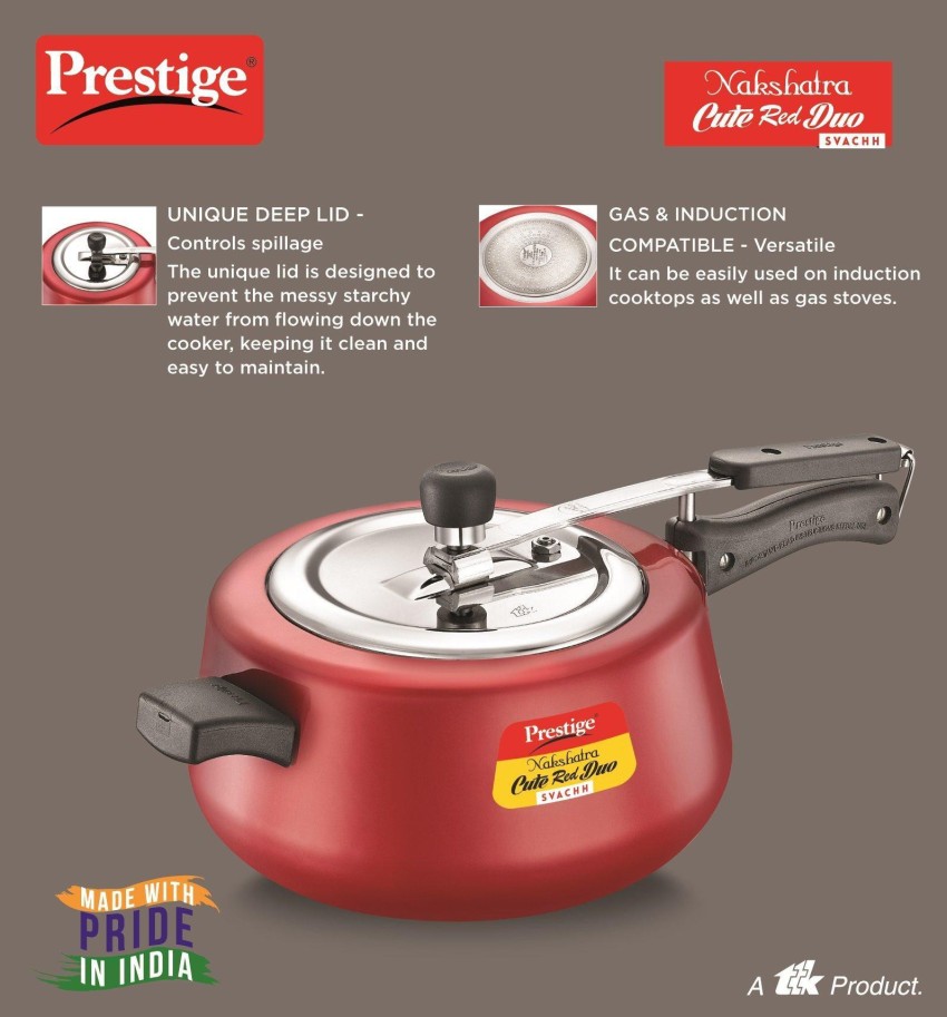 Prestige ceramic coated pressure cooker hot sale