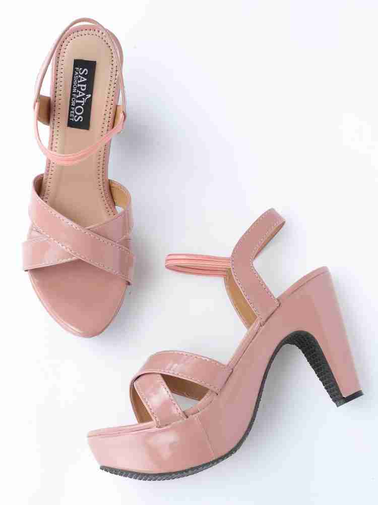 Peach shop color heels