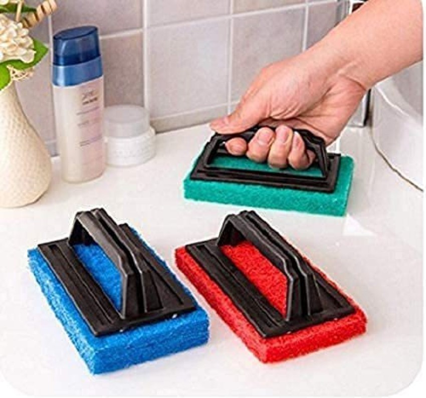 Scrubber Brush for Bathroom Kitchen Floor Cleaner, Floor Scrub Pad, Tile  Cleaning Scrubber Brush, Sink Cleaning