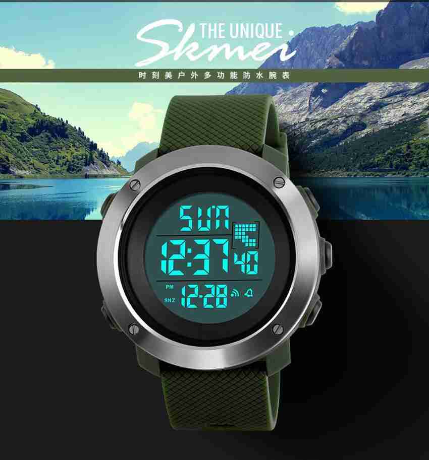 SKMEI 1268 Digital Watch For Men Buy SKMEI 1268 Digital Watch For Men 1268 Green Digital Wrist Watch Digital Watch For Men Online at Best Prices in India Flipkart