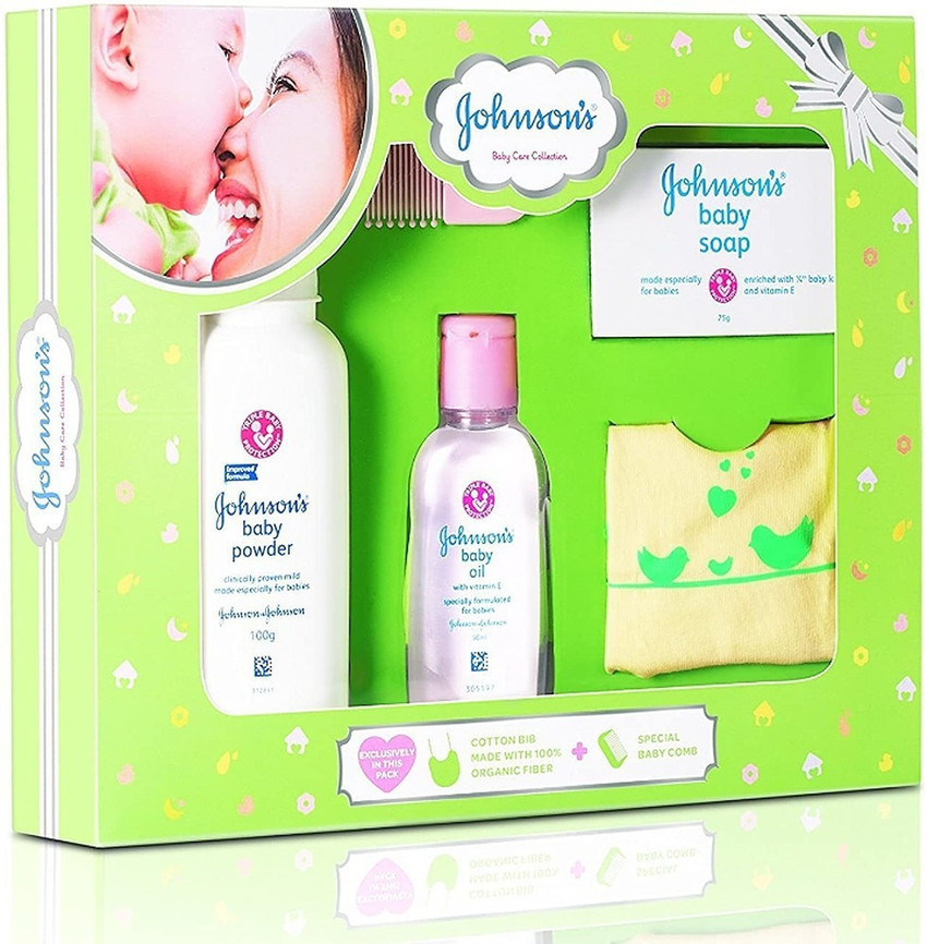 JOHNSON S BABY Care Collection Baby Gift Set with Organic
