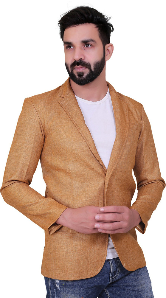 Garun Traders Solid Single Breasted Festive Wedding Men Blazer