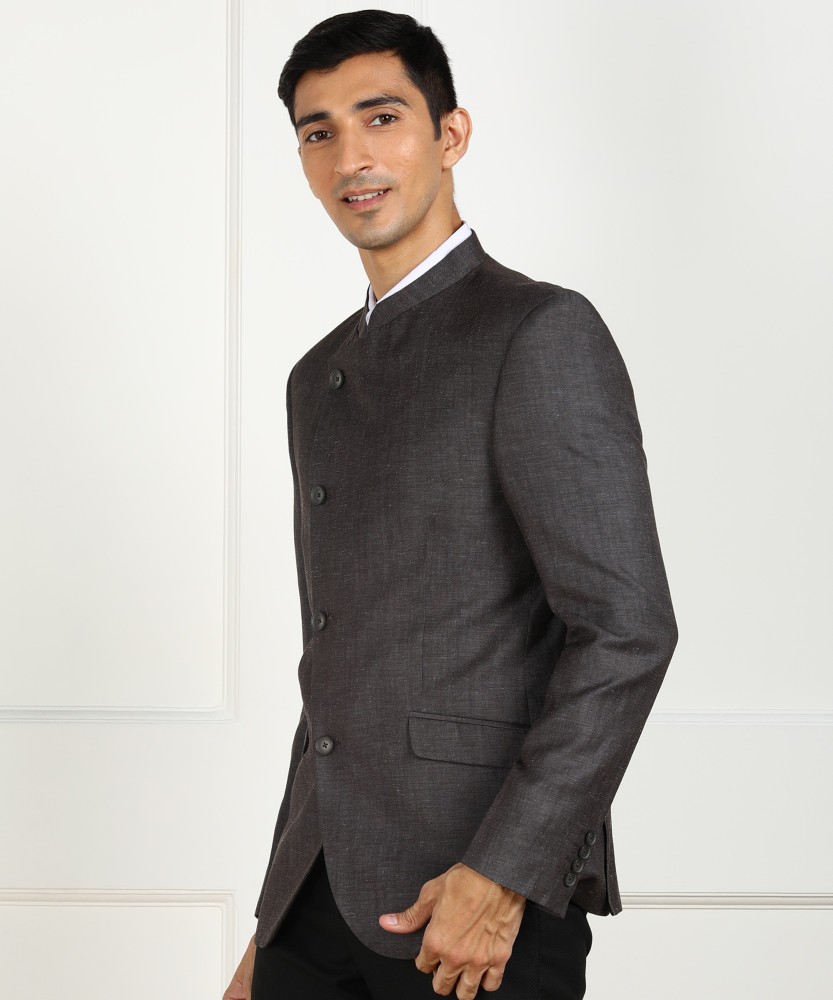 Blackberrys Self Design Bandhgala Party Men Blazer Buy