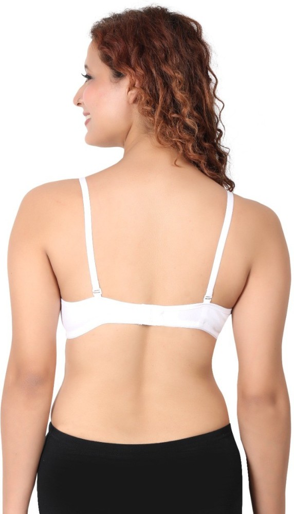 StyFun Women Cotton Blend Non-Padded Non-wired Bra Full Coverage