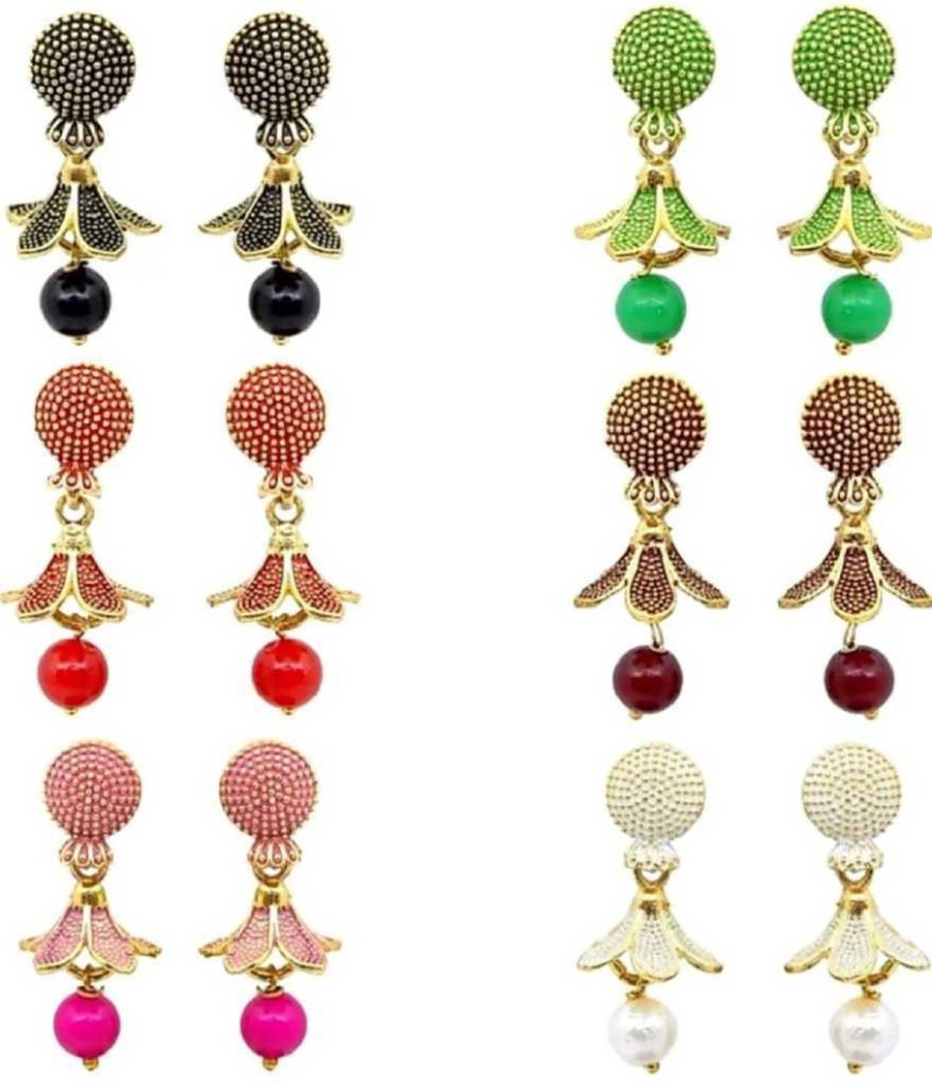 Jewellity Kundan Double Chandbalis With Kundan And Pearl Droppings Copper  Chandbali Earring Price in India - … | Amazon jewelry, Online earrings,  Chandbali earrings