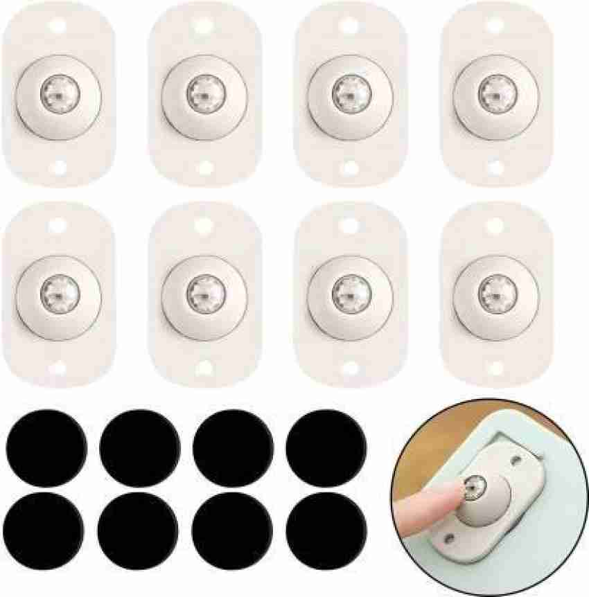 8 Pieces, Triple, Black)self Adhesive Mini Caster Wheels, Appliance Wheels  Swivel Stainless Paste Universal Wheel, 360 Degree Rotation Sticky Pulley