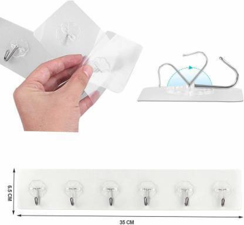 Polyvinyl Chloride Hanging Type Double Sided Adhesive Wall Hooks at Rs  5/piece in Delhi