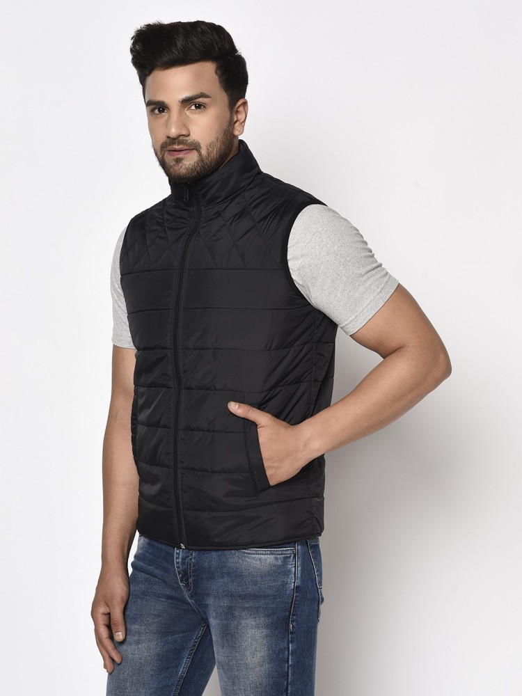 Octave Sleeveless Solid Men Jacket - Buy Octave Sleeveless Solid Men Jacket  Online at Best Prices in India