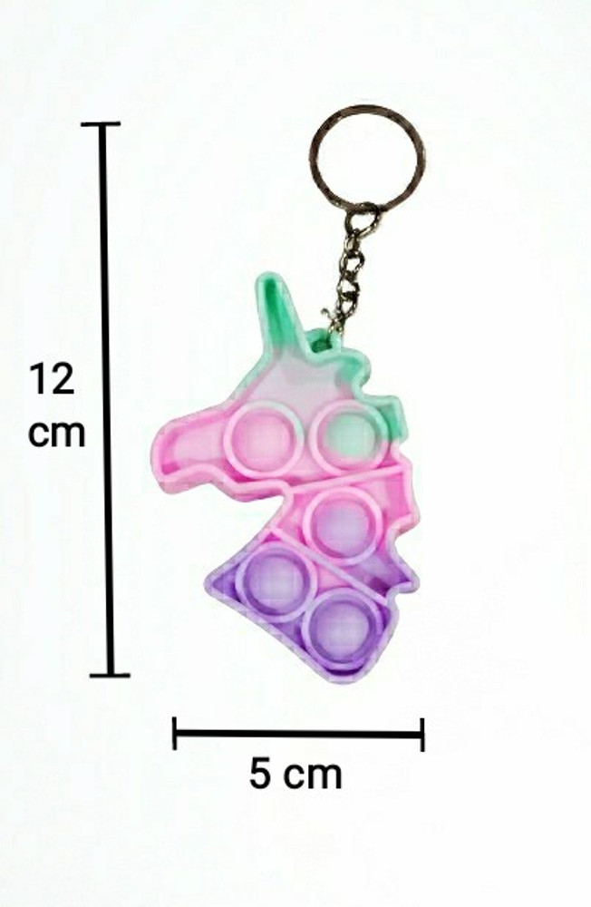 Gayatri Enterprise Push Pop it KeyChain SILICONE UNICORN Bubble