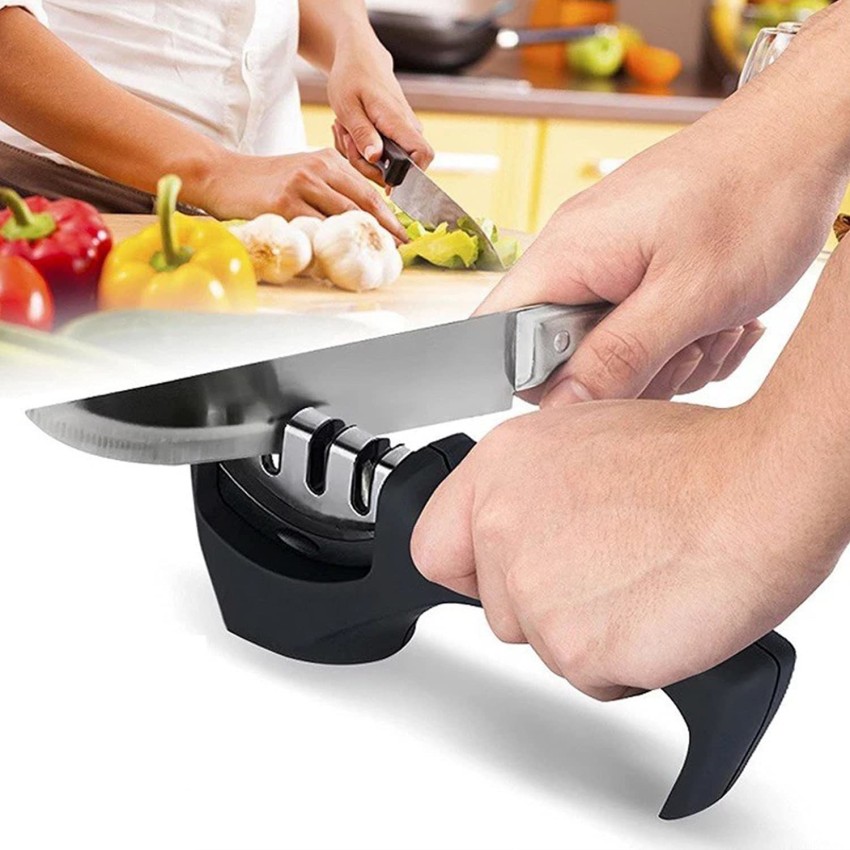 Buy ELITEHOME 3 Stages Knife Sharpener Ceramic, Diamond and Stainless Steel Knife  Knives Sharpener Online at Best Prices in India - JioMart.