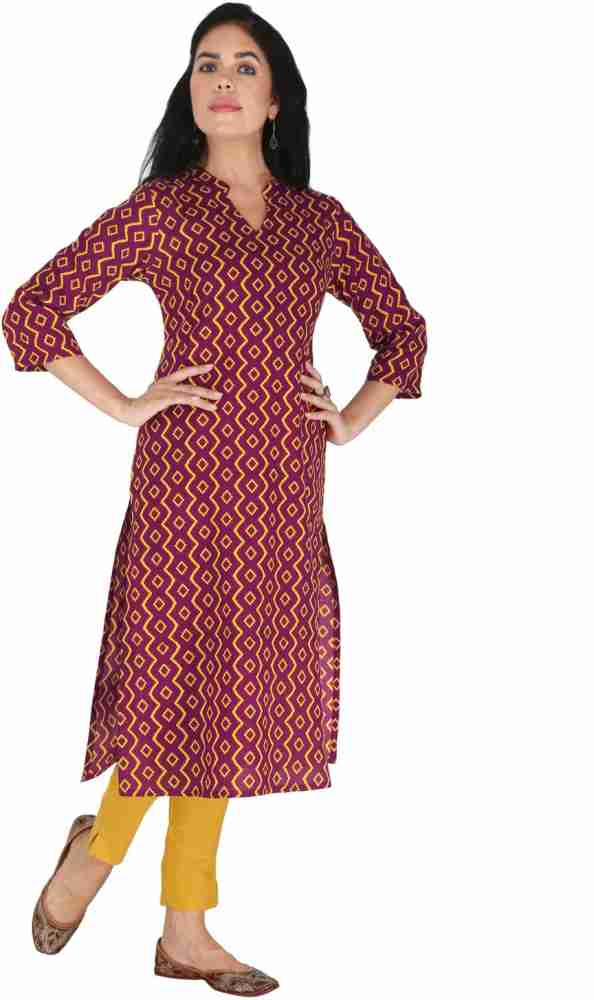 Geometric on sale print kurti