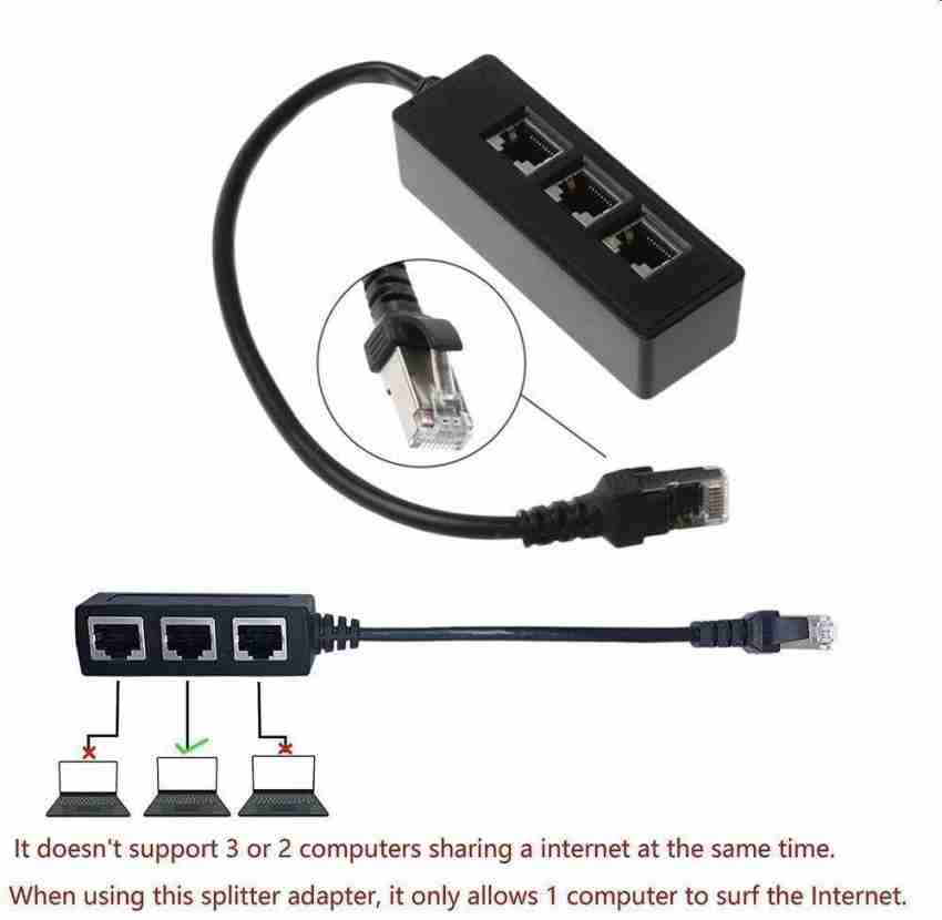 Vienon Câble répartiteur Ethernet RJ45 en Y, adaptateur