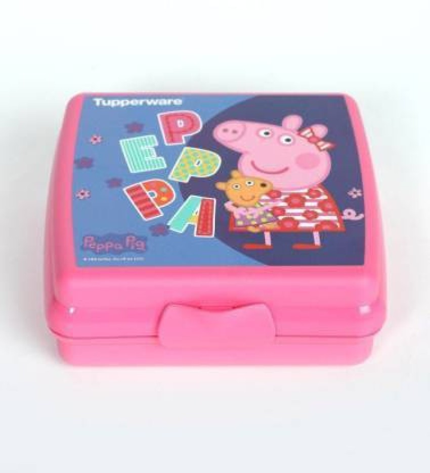 Tupperware Sandwich Keeper Square Hinged and Locking Box Pink